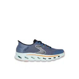 Skechers Men's GO WALK GLIDE-STEP 2.0 - ZAND Navy & Orng Running Shoes