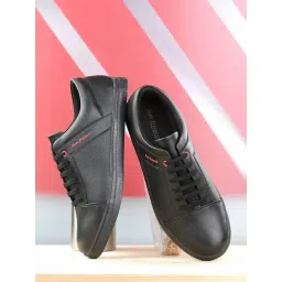 San Frissco Men's Black Casual Sneakers