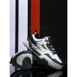 Asian Men's MOJO-07 White & Black Sneakers