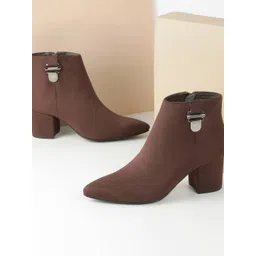 Metro Block-Heeled Mid-Top Boots