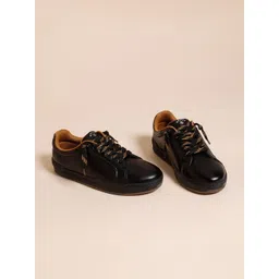 WROGN Men Colourblocked PU Regular Sneakers