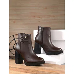 El Paso Women Block Heeled Chelsea Boot