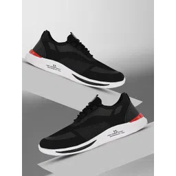 BIRDE Men Woven Design Lace Ups Sneakers