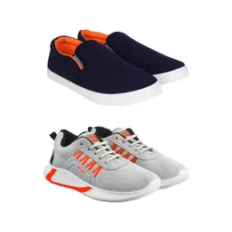 Spotwalk Men Pack Of 2 Running Shoes