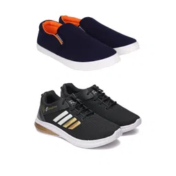 Free Kicks Men Multicoloured Mesh Marking Running Sports Shoes