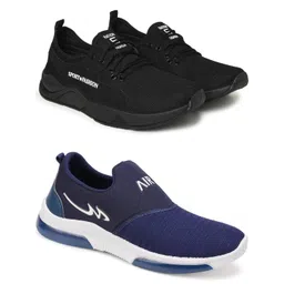 Free Kicks Men Multicoloured Mesh Marking Running Sports Shoes