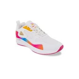 Campus Women Off White Mesh Running Shoes