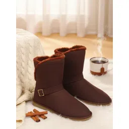 Carlton London Women's Brown Snow Boots