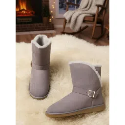 Carlton London Women's Grey Snow Boots