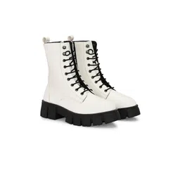 ADORLY Women Lace-Ups Platform Chunky Boots
