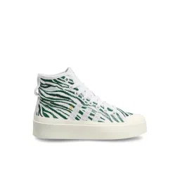 Adidas Originals Women's NIZZA BONEGA MID W Green Ankle High Sneakers