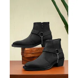 Bxxy Men Square-Toe Casual Chelsea Boots