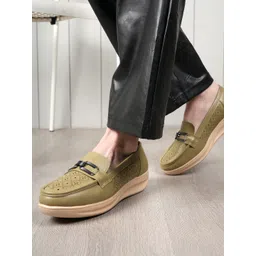 DressBerry Women Laser Cuts Slip-On Sneakers