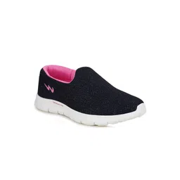 Campus Women Navy Blue & Pink Mesh Walking Shoes