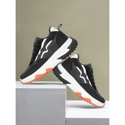 SHOZANIA Women Colourblocked Leather Lightweight Lace-Ups Walking Shoes