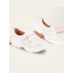 FAUSTO Women Laser Cut Lightweight Comfort Insole Sneakers