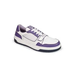 mccoy Men Colourblocked Round Toe Comfort Insole Leather Sneakers