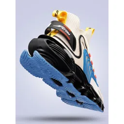 Atom Men Colourblocked Mesh Mid-Top Sneakers