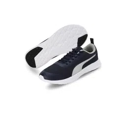 Puma Men Navy Blue & White Lite Pro Sneakers