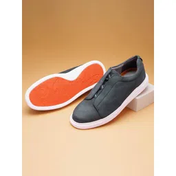 Ruosh Men Nubuck Comfort Insole Basics Slip-On Sneakers