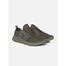 Wildcraft Men Olive Green Woven Design Sneakers