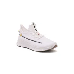 London Rag Men White Woven Design Sneakers