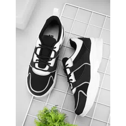 The Roadster Lifestyle Co. Women Round Toe Comfort Insole Lightweight Textile Sneakers