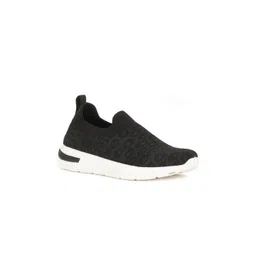 Bata Women Black Slip-On Sneakers