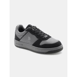 U.S. Polo Assn. Men Colourblocked PU Sneakers