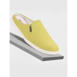 FAUSTO Men Lightweight Canvas Mule Sneakers