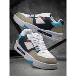 ASIAN Men Colourblocked Round Toe Memory Foam Sneakers