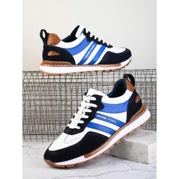MICHAEL ANGELO Men Colourblocked Lightweight Sneakers