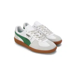 Puma Palermo Lth Unisex Round Toe Lace Ups Sneakers