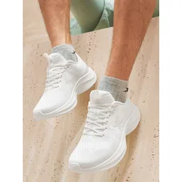 Xtep Men Textile LightweightRunning Non-Marking Lace-Ups Sports Shoes