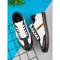 Killer Women Colourblocked PU Sneakers Casual Shoes