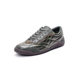 RARE RABBIT Men Textured Lace-Ups Round Toe Sneakers