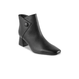 Metro Women Synthetic Block-Heeled Regular Boots