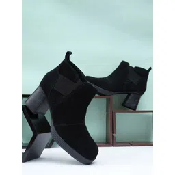 NICO NERINI Women Casual Block-Heeled Chelsea Boots