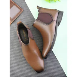 The Roadster Lifestyle Co Men High Top Chelsea Boots