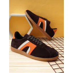 NICO NERINI Men Colourblocked Leather Sneakers