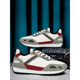 Robbie Jones Men Colourblocked PU Sneakers