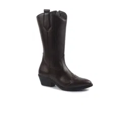 FAUSTO Women Casual Block-Heeled Winter Boots