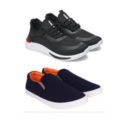 Free Kicks Men Multicoloured Mesh Marking Running Sports Shoes