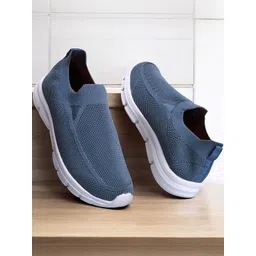 HOTSTYLE Men Blue Mesh Running Shoes