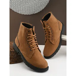 Killer Men Round Toe Laced Up Boots