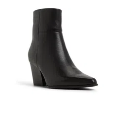 ALDO Women Leather Pointed Toe Block Heel Boots
