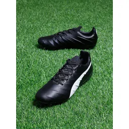 Puma Men Black & White KING Platinum 21 FG/AG Football Boots Leather Sports Shoes