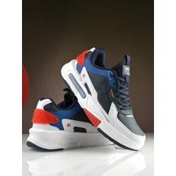 HRX by Hrithik Roshan Men White & Blue Club Culture Sneakers