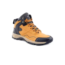 bacca bucci Men Colourblocked Alpine Waterproof Anti-Collision High-Top Hiking Boots
