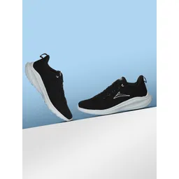 JQR Men SOFT-003 Black Soft Mesh Running Shoes